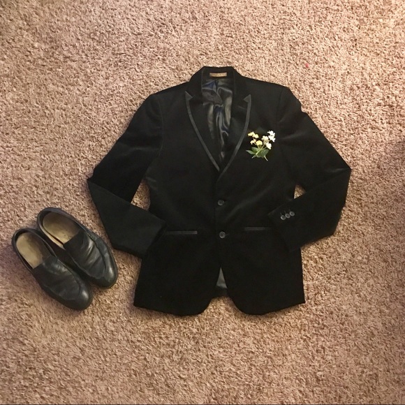 NWOT Zara men's velvet/viscose blazer - Picture 5 of 6